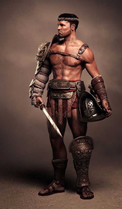 ArtStation - Gladiator, Eric Durante Fantasy Gladiator, Ancient Rome Gladiators, Gladiator Armor, Roman Gladiators, Armor Drawing, Viking Armor, Roman Warriors, Angel Warrior, Art Of Man