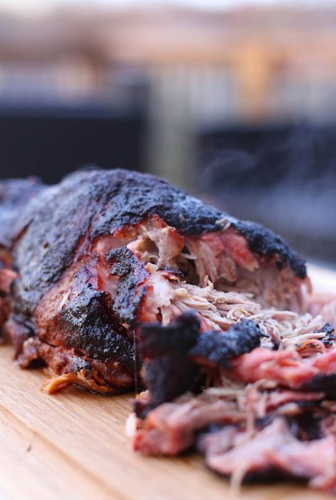 This smoked pork shoulder recipe has been fine-tuned to perfection! The step-by-step pictures help even the novice griller create the most delicious smoked pulled pork you'll ever have. Great recipe for groups of people too! #smokedpork #smokedporkshoulder #smokedpulledpork #smokedporkbutt Meat Injection Recipe, Group Dinner Ideas, Minnesota Recipes, Meals For Large Groups, Smoked Pulled Pork Recipe, Smoked Pork Shoulder, Pork Shoulder Recipes, Thriving Home, Night Recipes