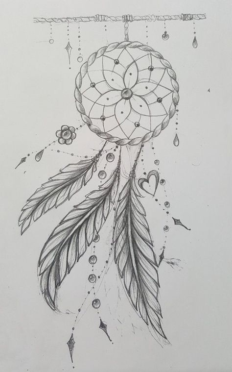 Dream Catchers Drawings, Dreamcatcher Drawing Easy, Drawings Of Dream Catchers, Dream Catcher Art Drawing, Dreamcatcher Drawing Unique, Simple Dream Catcher Drawing, Dreamcatcher Sketch, Dream Catcher Sketch, Atrapasueños Tattoo