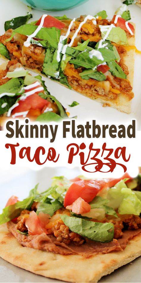 Flatbread Taco Pizza, Low Calorie Flatbread Pizza, Weight Watchers Flatbread Pizza, Healthy Taco Pizza, Weight Watchers Mexican Pizza, Weight Watchers Flatbread, High Protein Pizza Toppings, Weight Watchers Pizza Recipes, Healthy Flatbread Recipes