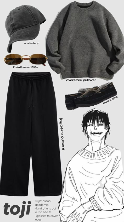 toji rezzed (requested) #outfitinspo Toji Outfit, Outfit Idea Men, Guys Fashion Casual, Mens Smart Casual Outfits, Classy Outfits Men, Anime Inspired Outfits, Street Style Outfits Men, Mens Casual Dress Outfits, Men Stylish Dress