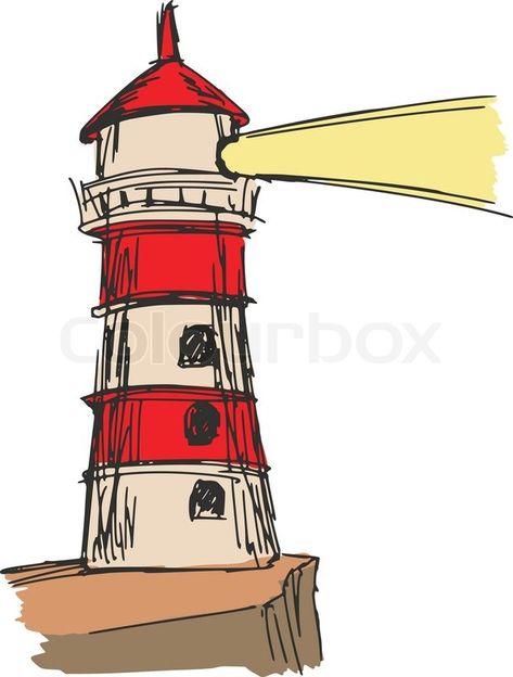 Hand drawn, sketch, cartoon illustration of lighthouse | Vector | Colourbox on Colourbox https://www.colourbox.com/vector/lighthouse-vector-8598564 Lighthouse Cartoon, Emo Drawing, Bug Cartoon, Lighthouse Drawing, Sketch Cartoon, Pink Wallpaper Hello Kitty, House Cartoon, Lighthouse Painting, House Illustration