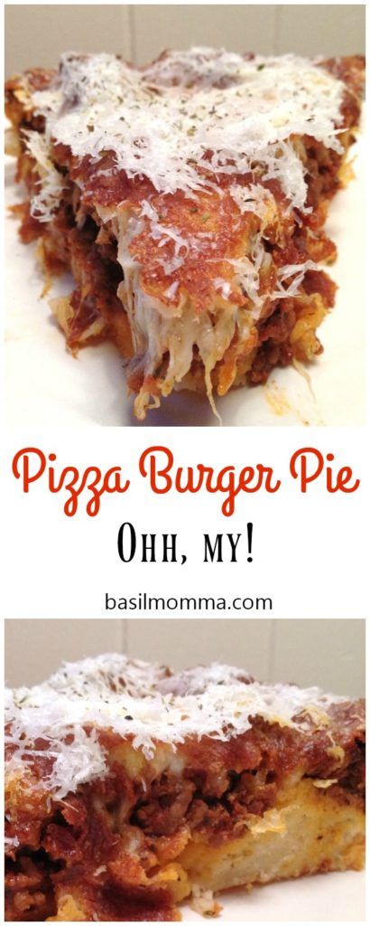 Pizza Burger Pie, Pizza Burgers Recipe, Pizza Pie Recipe, Beef Pizza, Pizza Burger, Meat Pies, Savory Pies, Pizza Burgers, Pizza Casserole