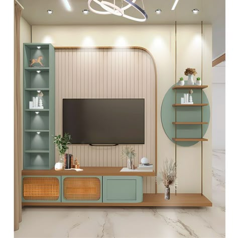 Guest Room Tv, Study Cabinet, House Rooms Ideas, Simple Tv Unit, Simple Tv Unit Design, Wall Unit Design, Beautiful Bedroom Furniture, Wardrobe Laminate, Wardrobe Laminate Design