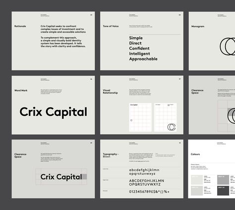 Crix Capital - Ascend Studio Guideline Design Layout, Brand Guide Layout, Brandbook Layout Design, Branding Book Layout, Document Layout, Brand Book Layout, Branding Layout, Brand Guide Design, Brand Guideline Layout