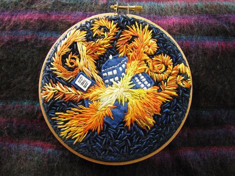 The pandorica opens crosstitch Tardis Embroidery, Doctor Who Embroidery, The Pandorica Opens, Doctor Who Crafts, Stitching Ideas, Geek Crafts, Stitch Ideas, Sewing Embroidery, Needle Art