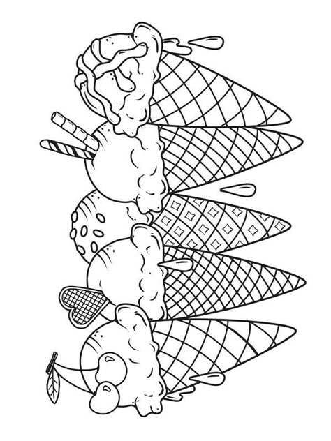 Prek Coloring Pages, Boy Coloring Sheets, Ice Cream Coloring, Ice Cream Coloring Pages, Fun Coloring Pages, Summer Coloring Pages, Coloring Pages For Boys, Ice Cream Cones, Kraf Diy