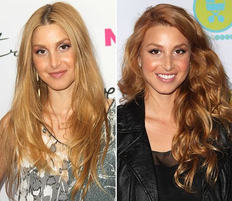 Blonde to red Whitney Port, New Hair Do, Red To Blonde, Celebrities Before And After, Boring Hair, Hair Tattoos, Red Head, My Makeup, Blonde Hair Color