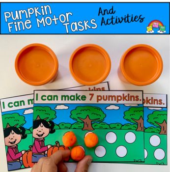 So many Pumpkin Fine Motor Activities! So little prep! Fill your centers, morning tubs, work stations and engage your small groups with this fun, hands-on activities. Use simple materials that you already have on hand such as play dough, pom-poms, dry erase markers and wiki stix!There are over 100 cards included that focus on a variety of skills!(See video for details.)Set 1: Fill The Pumpkin Patch (Counting/1:1 Correspondence)Set 2: Making Pumpkin Shapes (Identifying and Labeling Shapes)Set 3: Pumpkin Fine Motor Activities, Pumpkin Activities Preschool, Pumpkin Math Activities, Pumpkins Preschool, Halloween Activities Preschool, Free Halloween Coloring Pages, Preschool Crafts Fall, Morning Tubs, Fall Preschool Activities