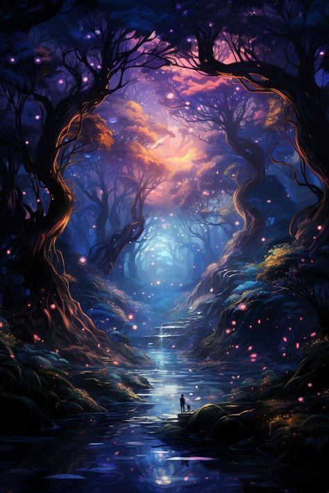 Floating Forest, Magical Woods, Wallpaper Fantasy, Landscape Digital Art, Art Niche, Fantasy Realm, Fantasy Wallpaper, Surreal Landscape, Cute Summer Wallpapers