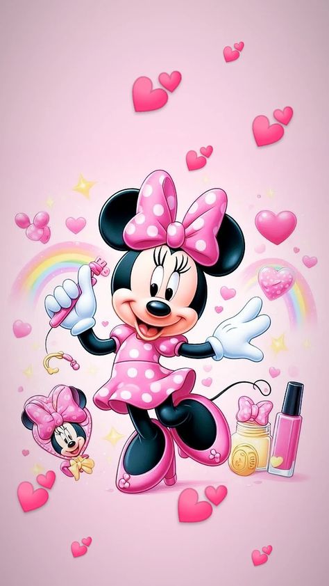 Minnie Wallpaper Iphone, Minnie Mouse Background Wallpapers, Minnie Mouse Pictures Image, Minnie Mouse Aesthetic, Minnie Mouse Wallpaper, Minnie Mouse Background, Disney Studios Paris, History Instagram, Dibujos Toy Story