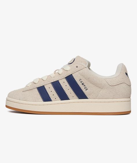 The CAMPUS 00s item  from the brand   adidas which is part of the Fall Winter 2024 campaign, is now available at SVD. Adidas Winter Shoes, Old Money Shoes Woman Sneakers, Cute Adidas Shoes Women, Navy Campus 00s, Beige Campus 00s, Shoe Wishlist 2024, Beige Adidas Campus, Campus Addis’s, Winter Outfits Athletic