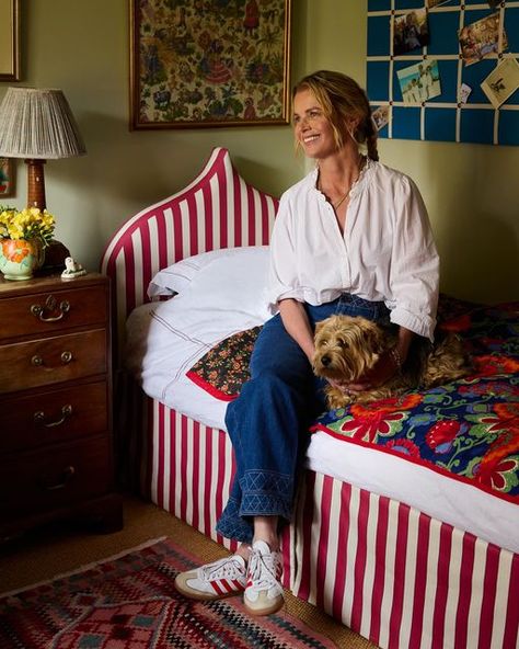 ALEXANDRA TOLSTOY on Instagram: "The bed I designed for my daughter in collaboration with @bouraandwhite and some of the subconscious inspiration behind it - illustrations from the books I read to her as a little girl. Maria was insistent the bed was covered in a stripe and I chose the cupola shape - both elements seem to evoke the magic and adventure of fairytales 🎪" Alexandra Tolstoy, Books I Read, For My Daughter, Childrens Bedrooms, Design Inspo, My Daughter, Kids Bedroom, To My Daughter, The Magic