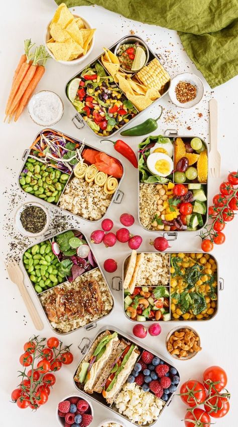 bento box ideas Bento Box Lunch Ideas, Healthy Bento, Box Lunch Ideas, Vegan Lunch Box, Quick Easy Lunch, Bento Box Lunches, Healthy Packed Lunches, Box Lunches, Bento Box Ideas