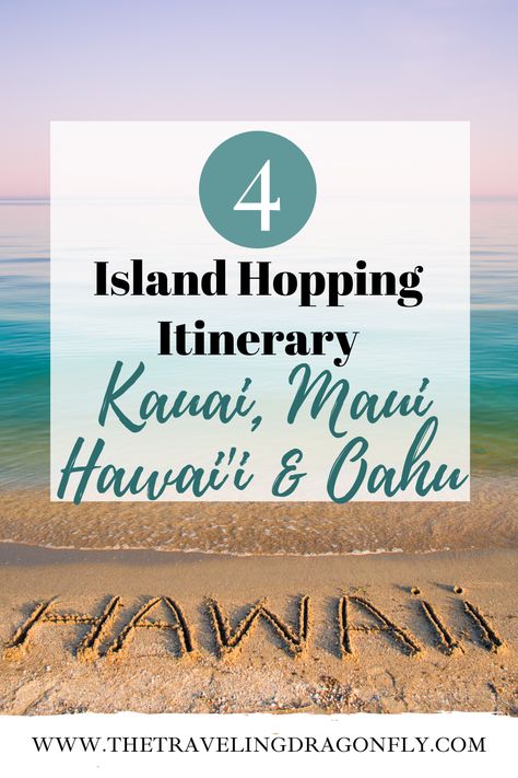 Having trouble deciding which Hawaiian island to visit? How about a 7 day, 4 island Hawaiian itinerary that allows you to experience some of the best of Hawaii? Warning: Not for the lazy vacationer! Hawaii Itinerary 2 Weeks, Hawaii Island Hopping Itinerary, Hawaii Itinerary 10 Days, Island Hopping Hawaii, Which Hawaiian Island To Visit, Usa Itinerary, Hawaii National Parks, Kauai Resorts, Island To Visit