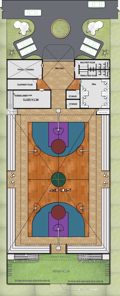 basketball court Architectural Floor Plans, Site Plan, Graphic Design Services, Interior Design Services, Interior Architecture Design, Front Yard, Service Design, Landscape Design, Interior Architecture