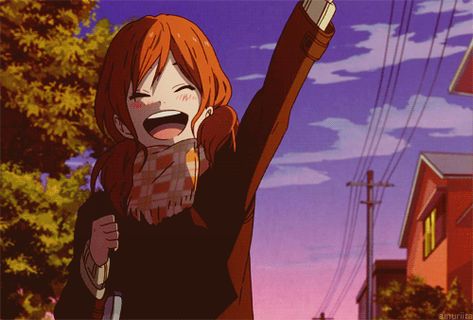 Waving Pose, Anime Book Gif Banner, Orange Anime Banner Gif, Anime Character Falling Gif, Orange Anime Aesthetic Gif, Reina Izumi Gif, Hi Gif, Waving Gif, Yato Noragami