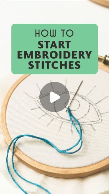 Embroidery 101 Tutorials, Embroidery Learning Video Tutorials, Hand Embroidery Tips And Tricks, Hand Embroidery Techniques, How To Thread Embroidery Needle, How To Start Embroidery Thread, How To Embroidery, Embroidery Patterns Tutorials, Embroidery Tricks