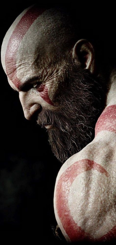 Kratos Art Wallpapers, Kratos Artwork, Kratos Portrait, Kratos Tattoo Ideas, God Of Wars Wallpapers 4k, Ragnarok Tattoo, Kratos Wallpapers, Kratos Ragnarok, Kratos Art