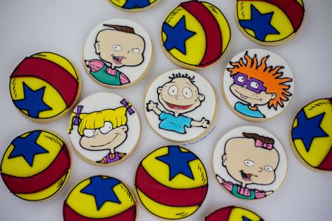 Rugrats Cupcakes, Nickelodeon Party, Boys First Birthday Party Ideas, Cookies Theme, Pin Ideas, Themed Cupcakes, Cookie Ideas, Sleepover Party, Boy First Birthday