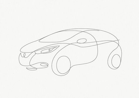 Behind The Scene Pictures of Micra Drawn in One Line Scene Pictures, Gulf Racing, Story Books Illustrations, Quilled Jewellery, Nissan Micra, Single Line Drawing, Minimalist Drawing, Elements And Principles, New Nissan