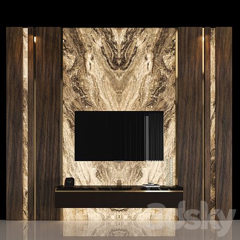 Tv Zone Interior Design, Tv Camino, Arbaz Khan, Lcd Unit, Marble Walls, Lcd Panel Design, Roman House, Modern Tv Room, Wall Unit Designs