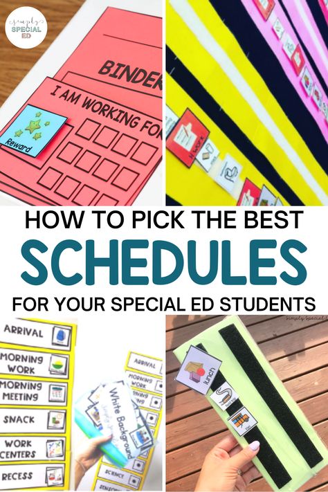 Schedule Ideas For School, Classroom Schedule Ideas, Special Education Classroom Schedule, Teacch Schedules, Special Education Bulletin Board Ideas, Special Ed Schedule Ideas, Self Contained Behavior Classroom, Sped Schedule, Visual Schedules Special Education Free