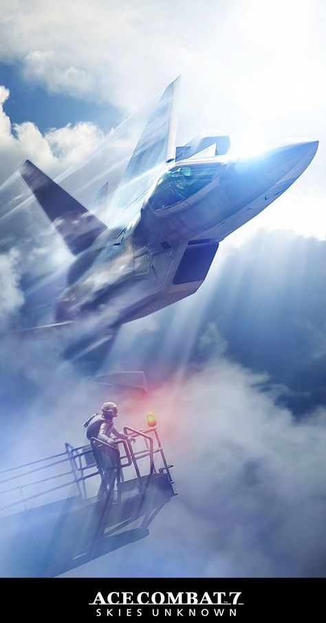 Unknown Wallpaper, Ace Combat 7 Skies Unknown, Fighter Planes Art, Jet Fighter Pilot, Ace Combat, Us Military Aircraft, Military Wallpaper, F22 Raptor, Airplane Fighter