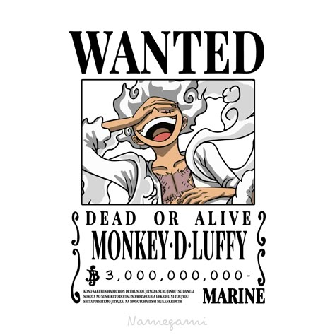 Luffy Gear 5 Wanted for #notebook , #T-shirt , vector complete on #VectorStock. #namegami #Ecuador #Guayaquil #GrupoGV #megami #luffy #onepiece #gear5 #luffyg5 #luffywanted #monkeydluffy Luffy T Shirt, Tshirt Artwork, Bear Artwork, T-shirt Print Design, One Piece Cartoon, Luffy Gear 5, Trendy Shirt Designs, Print Design Art, Tshirt Design Inspiration