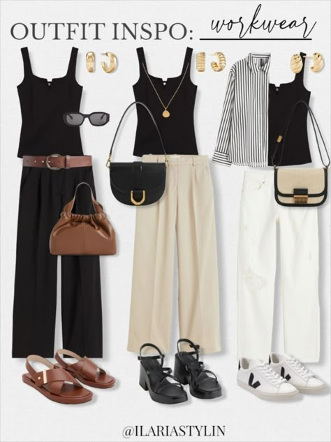 H&m Fashion, Summer Capsule Wardrobe, Fashion Capsule, Workwear Fashion, Holiday Wardrobe, Casual Chic Outfit, Neutral Fashion, Wardrobe Style, Minimal Fashion