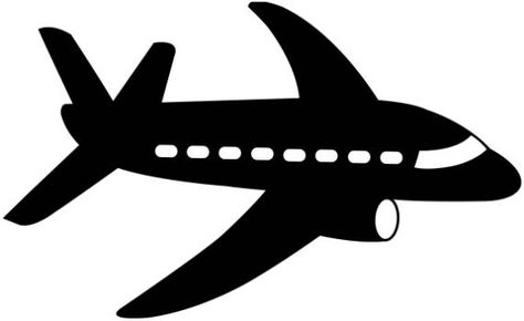 STENCILS Airplane Stencil Design for Card Making Scrapbooking Airplane Clip Art, Plane Clipart, Airplane Clipart, White Plane, Plane Pictures, Airplane Silhouette, Plane Photos, Airplane Nursery, Silhouette Clip Art