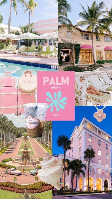 #palmbeach #travel #beach #pink Palm Beach Aesthetic, Palm Springs Aesthetic, Bachelorette Theme, Beautiful Butterfly Photography, Palm Beach Style, Beach Pink, Bachelorette Themes, Bachelorette Decorations, Usa Beaches