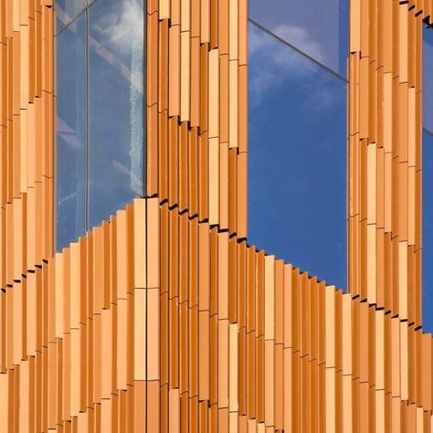 Terracotta Rainscreen, Rainscreen Facade, Facade System, Ceramic Panel, Science Building, Biological Science, Rainscreen Cladding, Architecture Contemporary, Cladding Materials