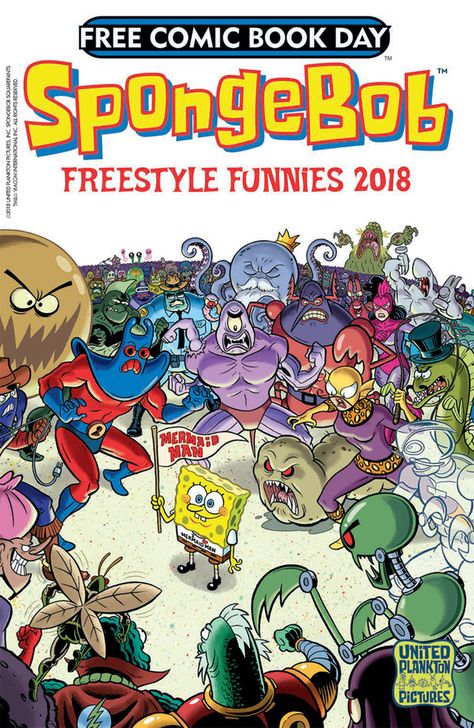 Spongebob Freestyle Funnies #2018 Spongebob Pants, Spongebob Comics, Spongebob Stuff, Old Cartoon Network, Creepy Vintage, Free Comic Books, Spongebob Funny, Book Day, Cartoon Posters