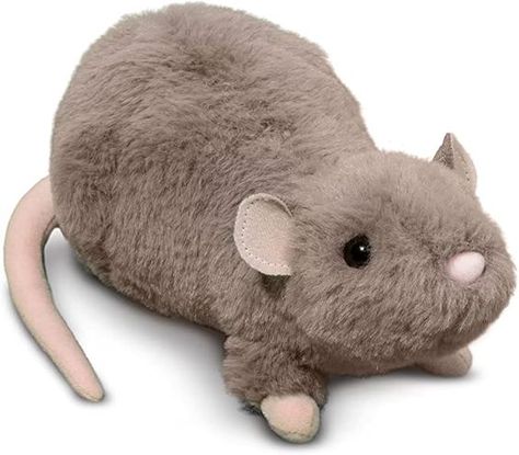 Ralph is a playful plush representation of a Rat. His design is crafted with resilient polyester fill and quality plush materials that will hold up to hours of playtime fun. Ralph features a soft, gray coat with shiny, dark eyes and pale, pink accents. His detailed, realistic appearance adds extra play value and makes him a  Designed in Keene, New Hampshire, U.S.A. by Douglas Cuddle Toys, makers of distinctive plush toys for over 60 years. Measures 9" (23 cm) long. Rat Plush, Gray Coat, A Rat, Grey Coat, Dark Eyes, Clothing Inspiration, Pink Accents, Vintage Shop, Soft Toy