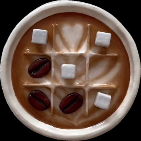 Clay coffee Tic Tac Toe boards by Amanda Eve Art (TikTok) Clay Tic Tac Toe, Eve Art, Tic Tac Toe Board, Modelling Clay, Hobbies To Try, Clay Crafts Air Dry, Modeling Clay, Diy Pottery, Art Clay