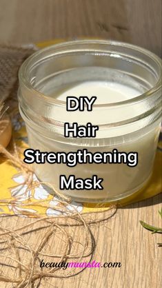 Hair Strengthening Mask, Yogurt Hair Mask, Hair Recipes, Homemade Skincare, Hair Mask Recipe, Mask Recipes, Stop Hair Breakage, Gummies Recipe, Content Creating