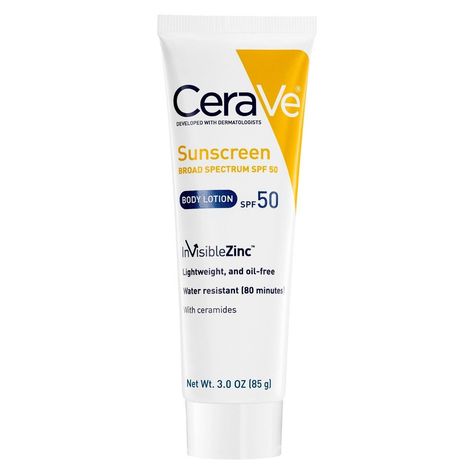 Sunscreens With Zinc Oxide | POPSUGAR Beauty Cerave Sunscreen, Body Lotion With Spf, Travel Size Sunscreen, Lotion With Spf, Botanics Skin Care, Best Lotion, Best Sunscreens, Body Sunscreen, Sunscreen Spf 50