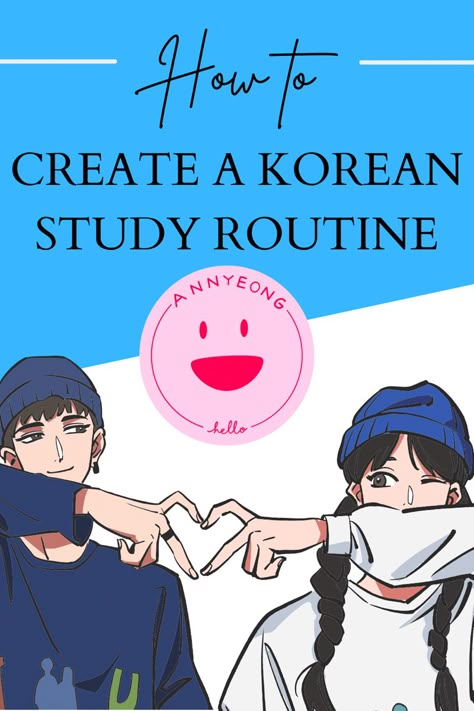 If you are learning Korean by yourself at home then you need a good study routine. I have a lot of tips and study methods you can use when you don't know how to study. Click visit to go to my blog! | How to learn korean fast apps to learn korean learn korean grammar fast learn korean for beginners korean language learning korean learning aesthetic how to learn korean tips | #kpop #koreanlanguage #learningkorean #studymotivation #studytips #korean How To Study Like A Korean Student, Learn Korean Study Plan, Korean Learning Apps For Beginners, Podcast To Learn Korean, How To Study Korean At Home, How To Start Learning Korean, Language Learning Notebook Ideas Korean, How To Study Like Korean Students, How To Study Korean Language