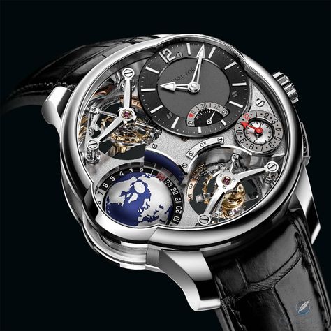 Greubel Forsey GMT Quadruple Tourbillon Greubel Forsey, Zenith Watches, Tourbillon Watch, Heart Rate Monitor Watch, Expensive Watches, Gold Case, Luxury Watches For Men, Mens Fashion Trends, Watch Sale