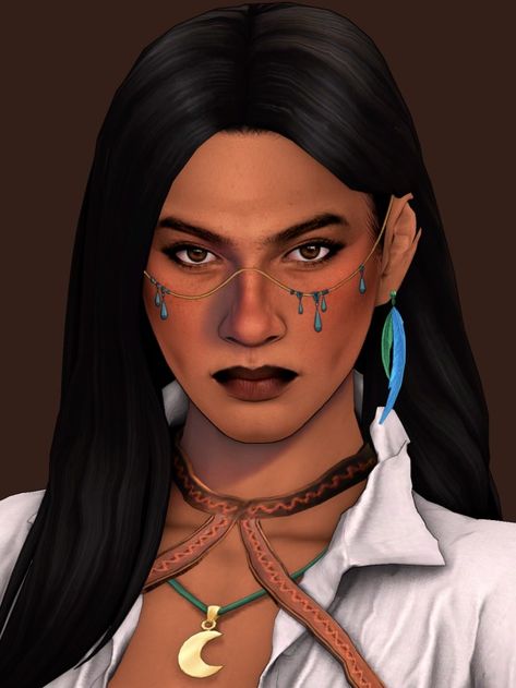 Werewolves Sims 4, Indigenous Sims 4 Cc, Sims 4 Native American, Sims 4 Native American Cc, Sims 4 Werewolf Cc, Sims 4 Werewolf, Pretty Sims, Werewolf Girl, Female Sims