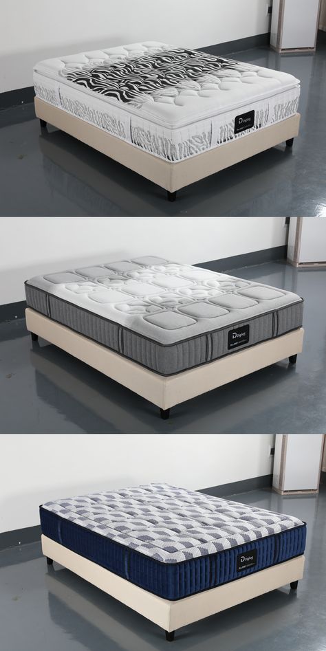 New pocket spring mattress launched at CIFF Email:Elvis@diglant.com Whatsapp:+86 18607623588 Mattress Quilting Design, Mattress Quilting, Mattress Spring, Box Bed Design, Spring Bedroom, Minimalist Bed, Box Springs, Luxury Mattresses, Spring Mattress