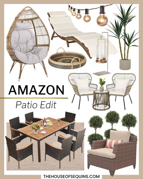 Walk In Greenhouse, Patio Sets, Cozy Patio, Easy Backyard, Patio Makeover, Patio Designs, Garden Sofa, Patio Seating, Amazon Home