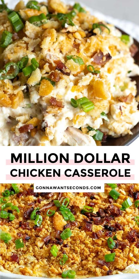 Million Dollar Chicken Casserole Million Dollar Chicken Casserole Southern Living, Malibu Chicken Casserole, Bugs Bunny Casserole, Easter Casserole Ideas, Easter Dinner Casseroles, Game Day Casserole, Million Dollar Chicken Casserole Recipe, Million Dollar Recipes, Easy Easter Dishes