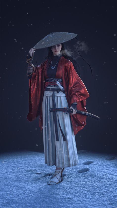 ArtStation - samurai, kim yeong gyu Samurai Woman, Samurai Concept, Samurai Clothing, Ronin Samurai, Anime Samurai, Samurai Girl, Aesthetic Anime Wallpaper, Female Samurai, The Last Samurai