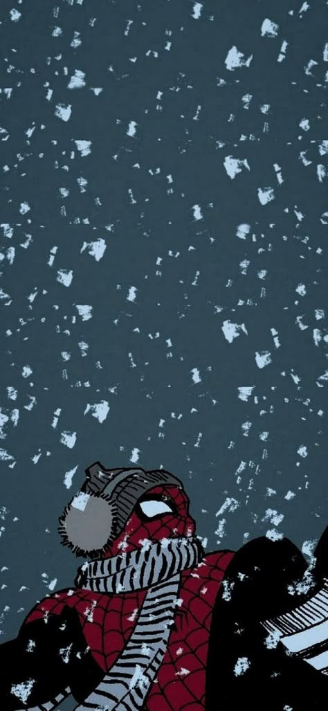 Spider Man Winter Wallpaper, Marvel Winter Wallpaper, Spiderman Winter Wallpaper, Christmas Spider Man Wallpaper, Spider Man Art Wallpaper, Spiderman Wallpaper Christmas, Spider-man Christmas, Spider Man Christmas Wallpaper, Spider Man Aesthetic Wallpaper