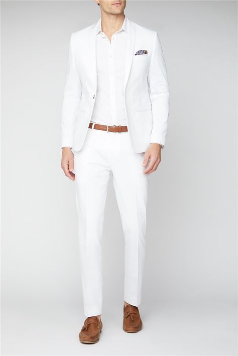 All White Mens Outfit, Casual Wedding Suit, Suits For Guys, White Jacket Outfit, White Suit Jacket, Mens White Suit, White Outfit Ideas, White Outfit For Men, Suit For Men Wedding