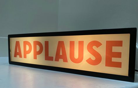 Applause Sign, Theater Signage, Home Theatre Sign, Movie Theatre Sign, Theater Marquee, Theatre Marquee Sign, Studio Theater, Small Theatre, Theatre Sign