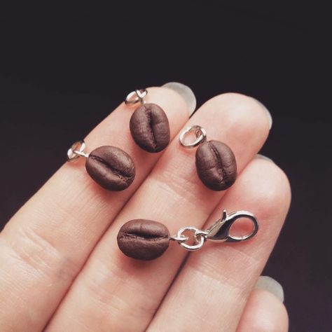 Coffee Present, Tea Jewelry, Coffee Lover Gift, Coffee Gift, Zipper Charms, Coffee Gifts, Coffee Lover Gifts, Miniature Food, Girls Jewelry