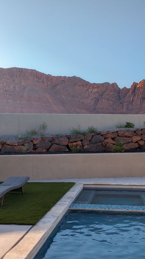 Utah House Aesthetic, Summer In Utah, Utah Astetic, Salt Lake City Utah Aesthetic, Utah Sunset Aesthetic, Apartment Pool, St George Utah, Summer Backyard, Saint George